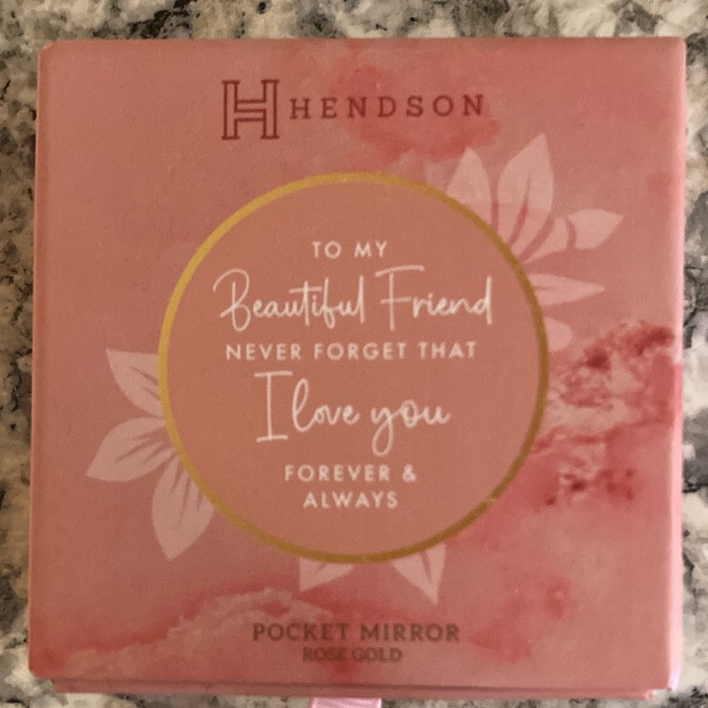 Rose Gold Pocket Mirror